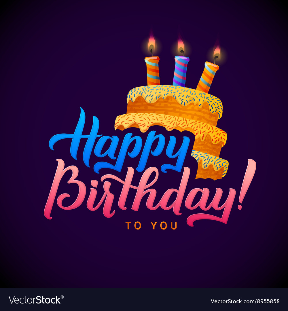 Premium PSD | Happy birthday poster with delicious birthday cake background