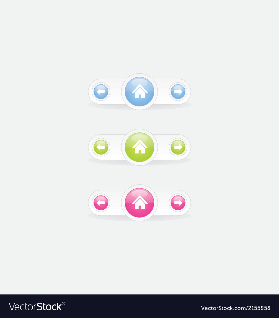 Home button with arrow