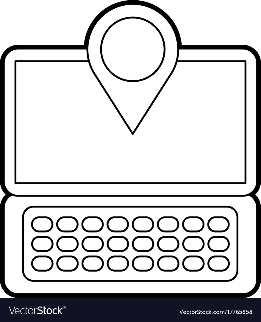 Laptop communication pointer map navigation gps