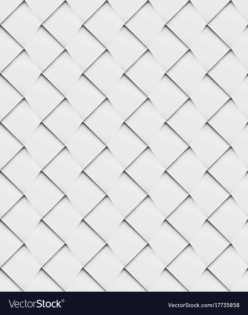 Patchwork seamless white origami pattern