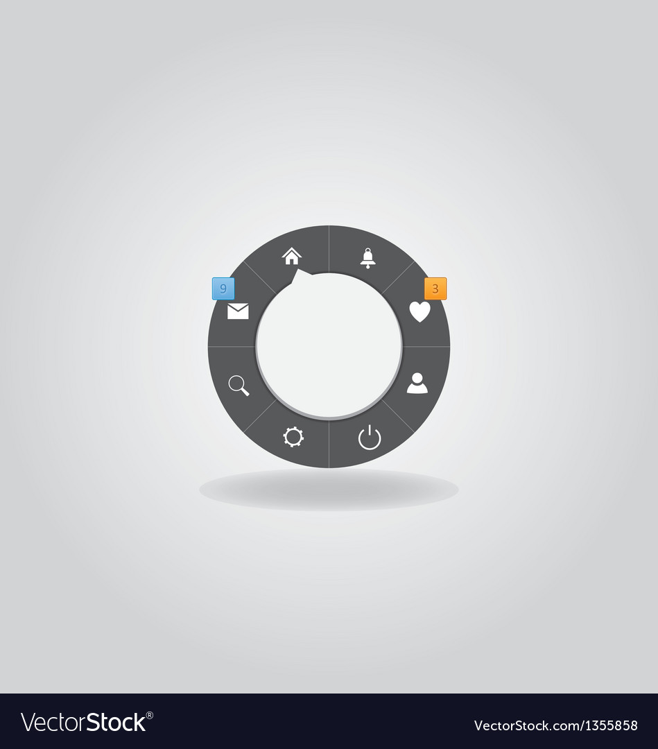 Web circle menu