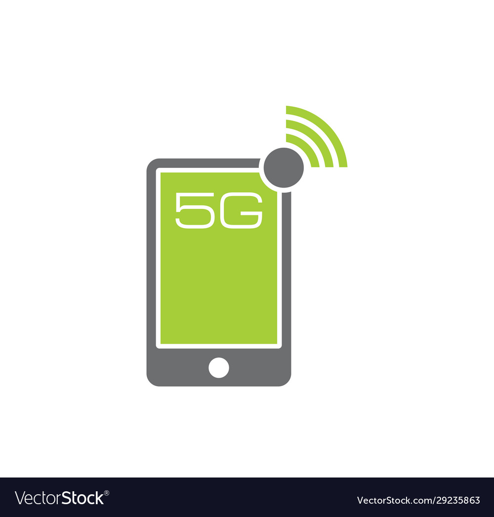 5g verwandtes Symbol auf Hintergrund für Grafik und Web