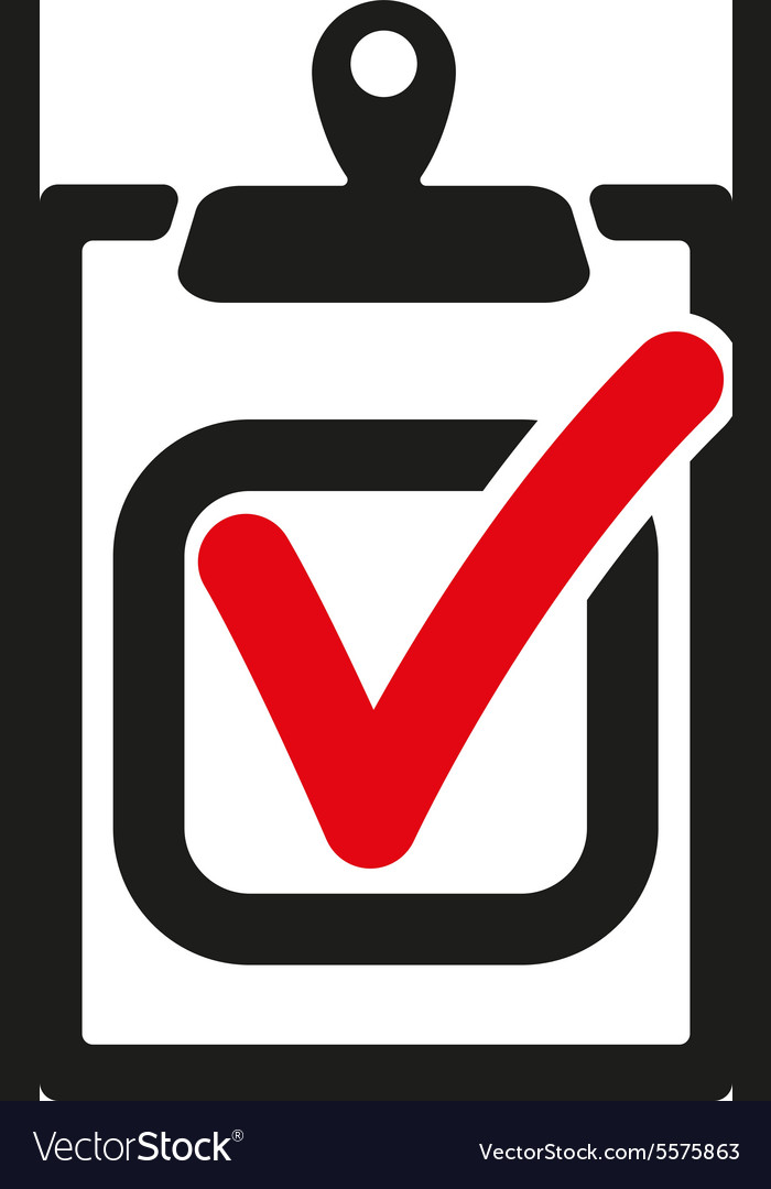 Checklist icon clipboard and executed task