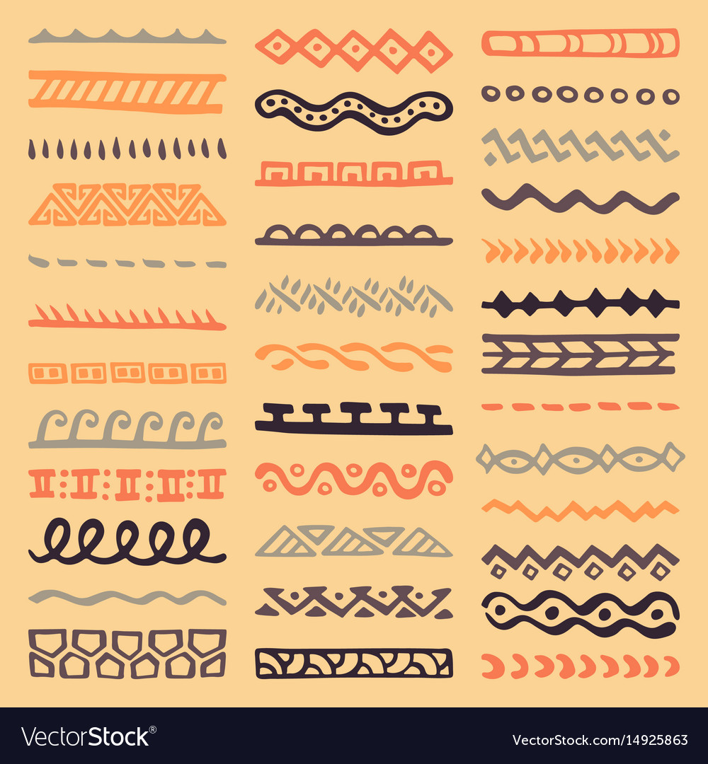 Ethnic Tribal Borders Collection