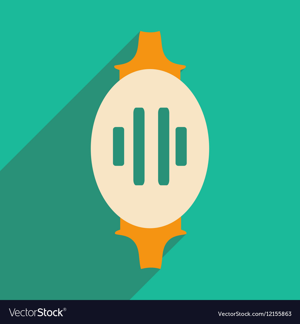 Flat with shadow icon and mobile application