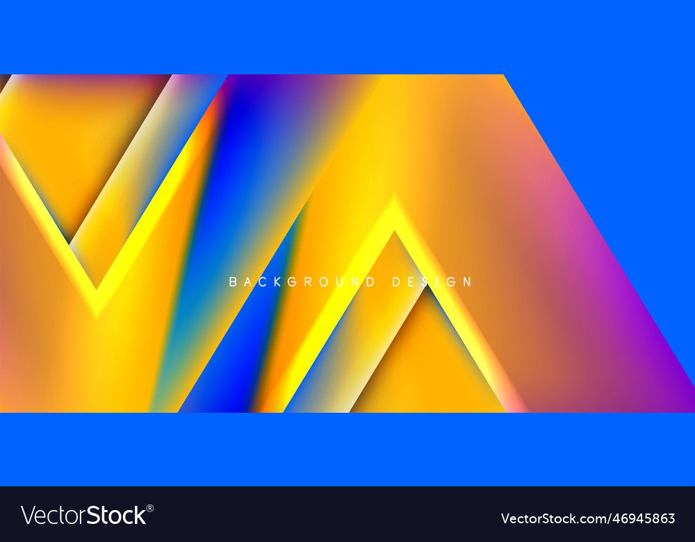 Futuristic triangle abstract background vector image Futuristic triangle abstract background