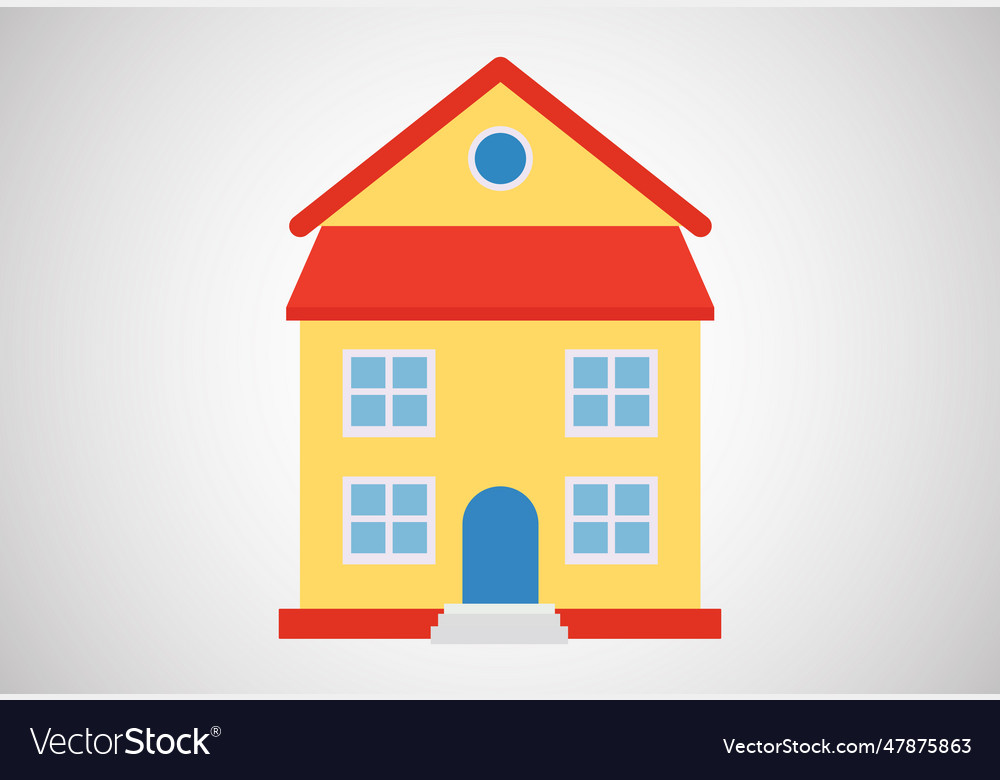 House or home design template Royalty Free Vector Image