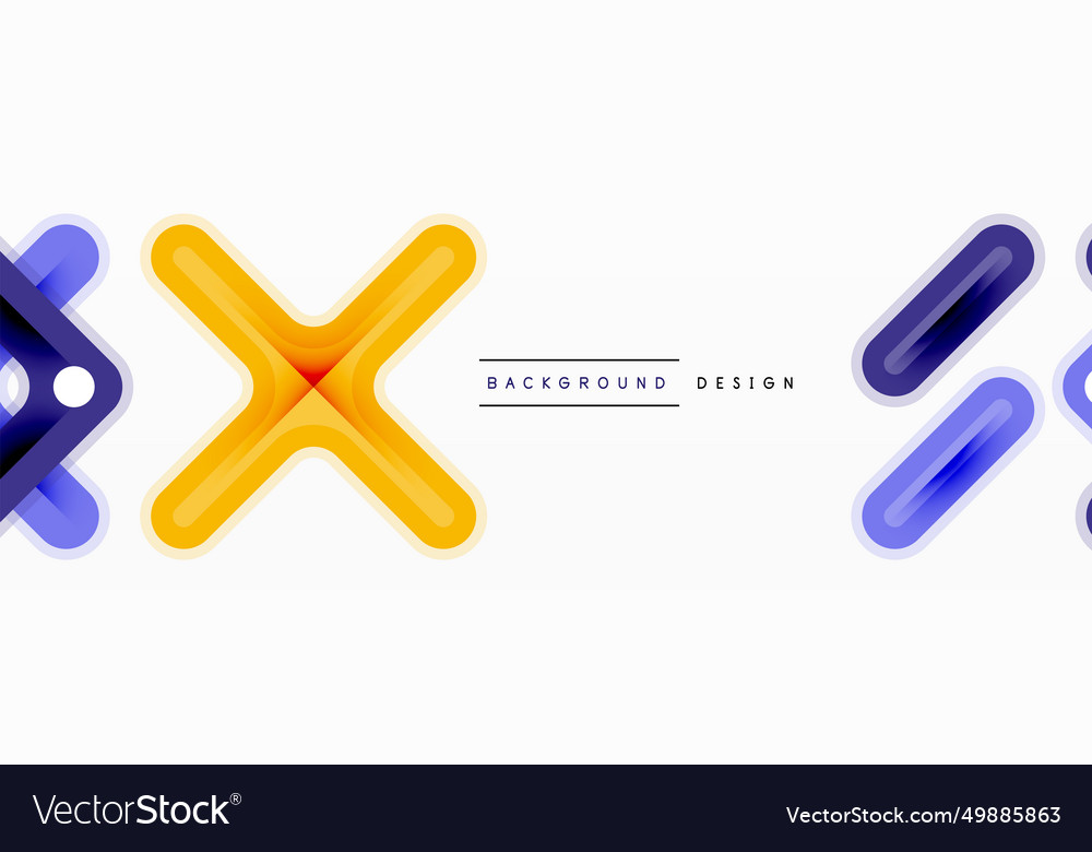 Minimal geometric background cross line design