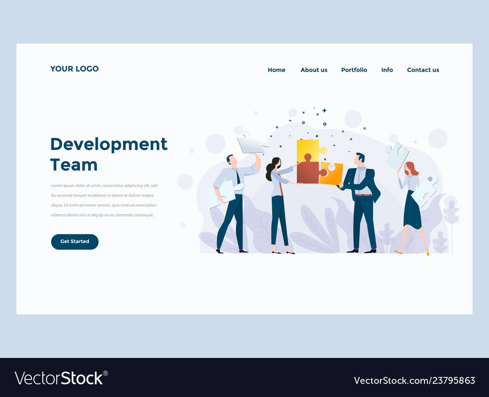 Modern Web Development Team Landing Page
