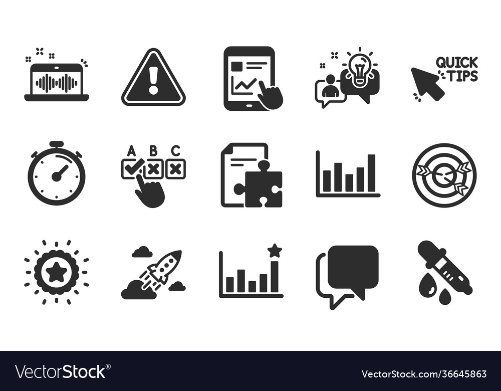 Quick tips correct checkbox and talk bubble icons