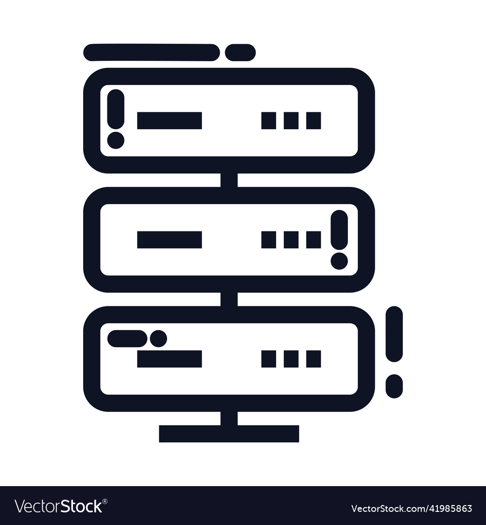 Server data center icon