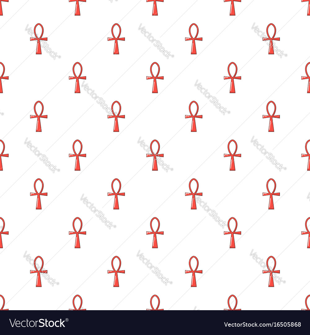 Ancient egyptian cross ankh pattern seamless Vector Image