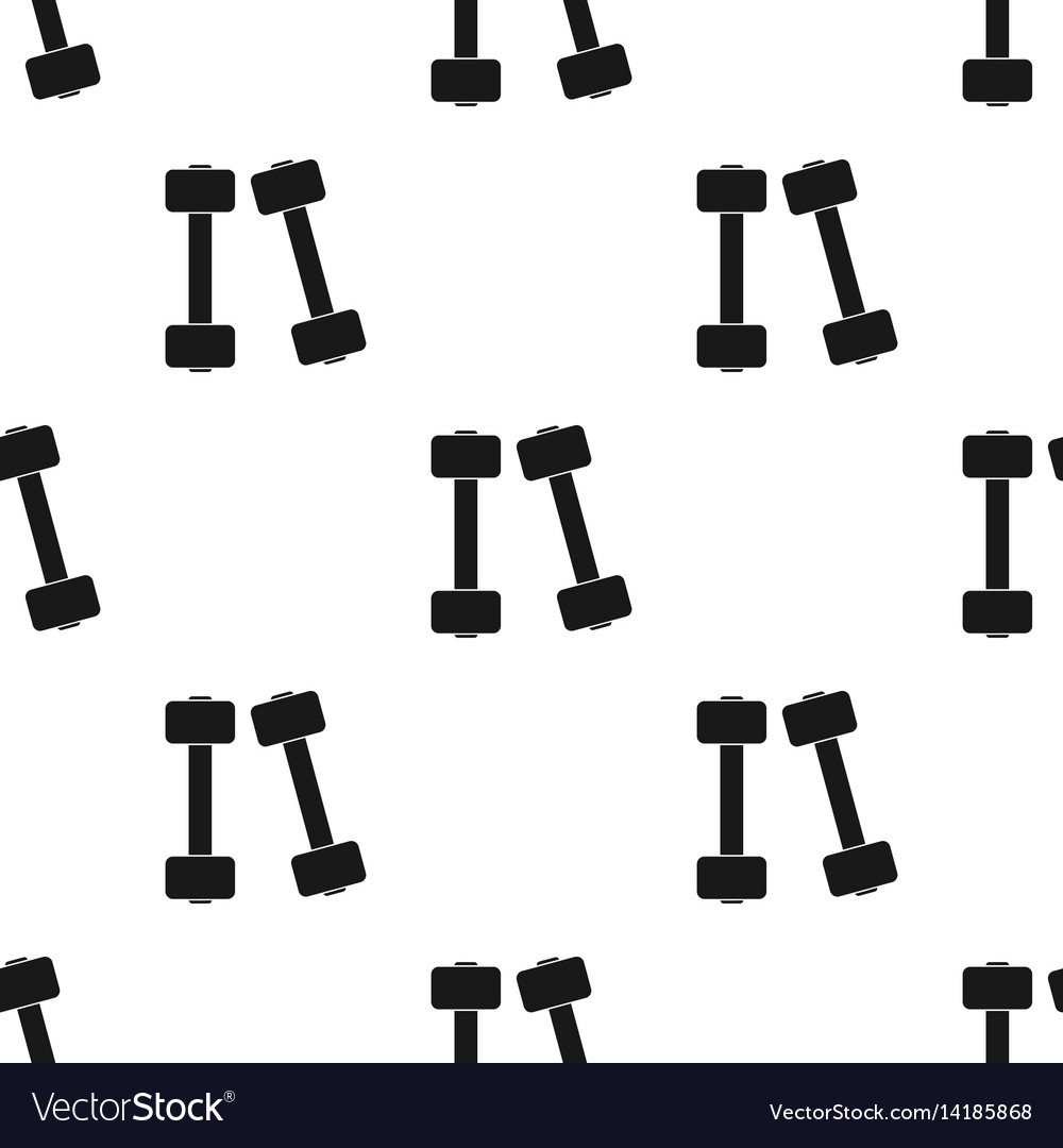 Dumbbells icon in black style isolated on white