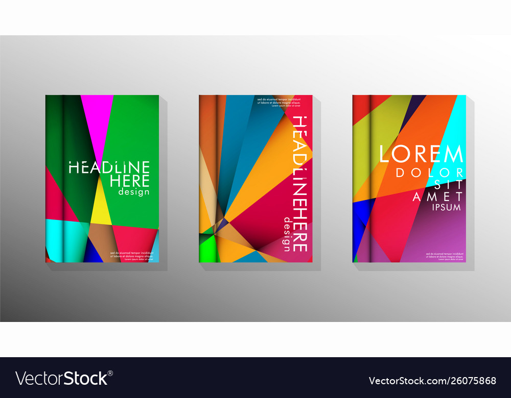 Geometric style with gradients and transparency vector image Geometric style with gradients and transparency