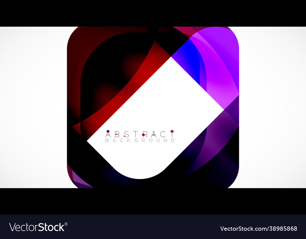 Minimal background abstract square shape vector image Minimal background abstract square shape