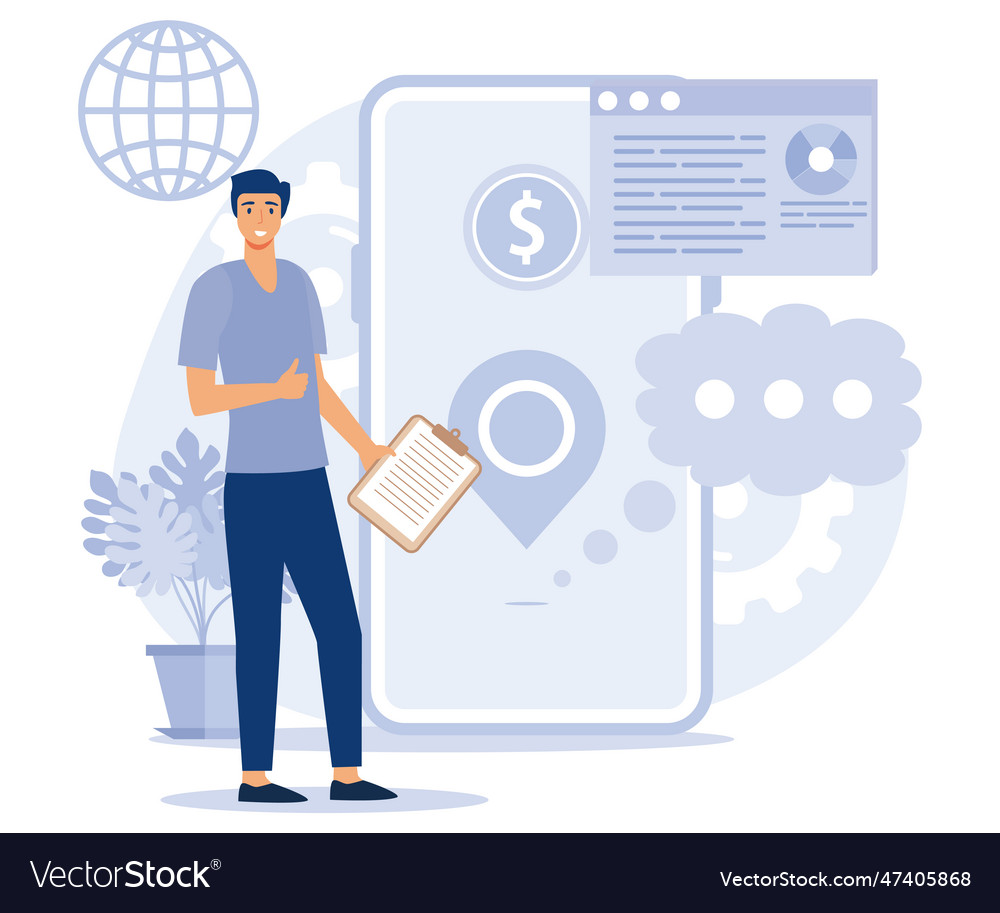 Mobile app development concept progressive web