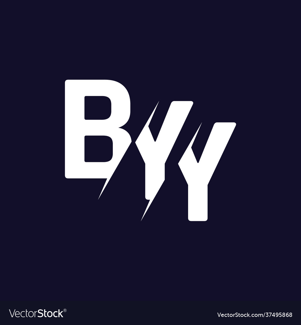 Monogram letters initial logo design byy