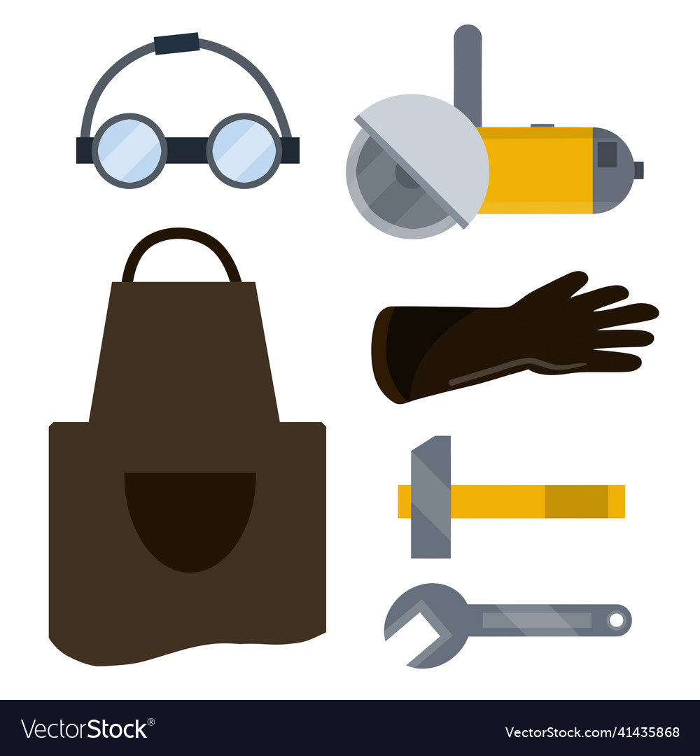 Set of objects working