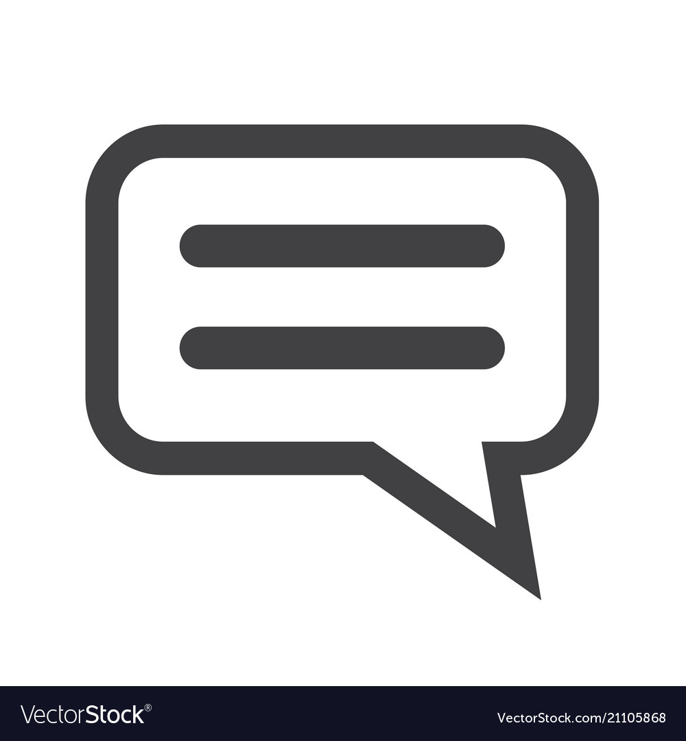 Talking Bubble Chat Icon Royalty Free Vector Image