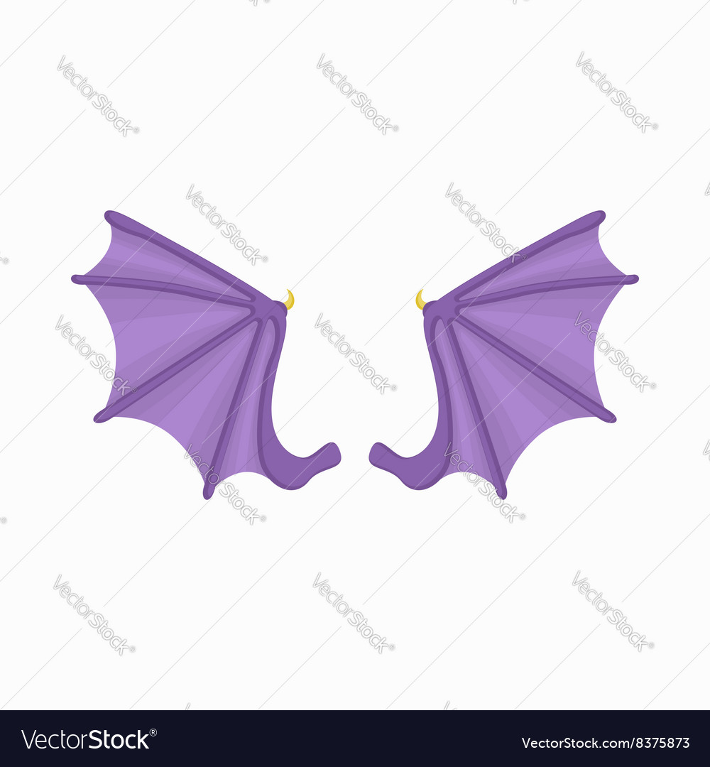 cartoon bat wings