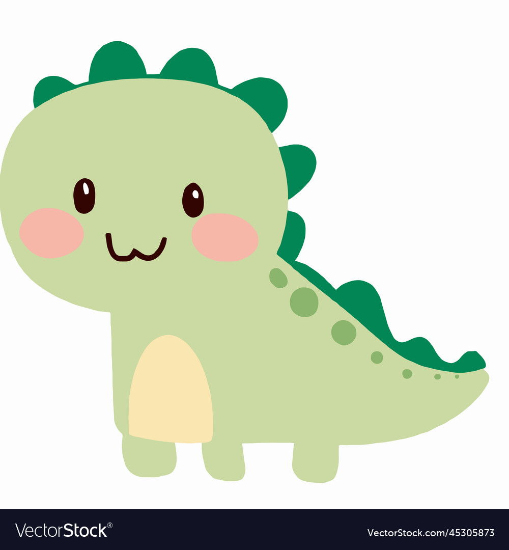 Premium Vector | Cute parasurolophus dinosaur line art