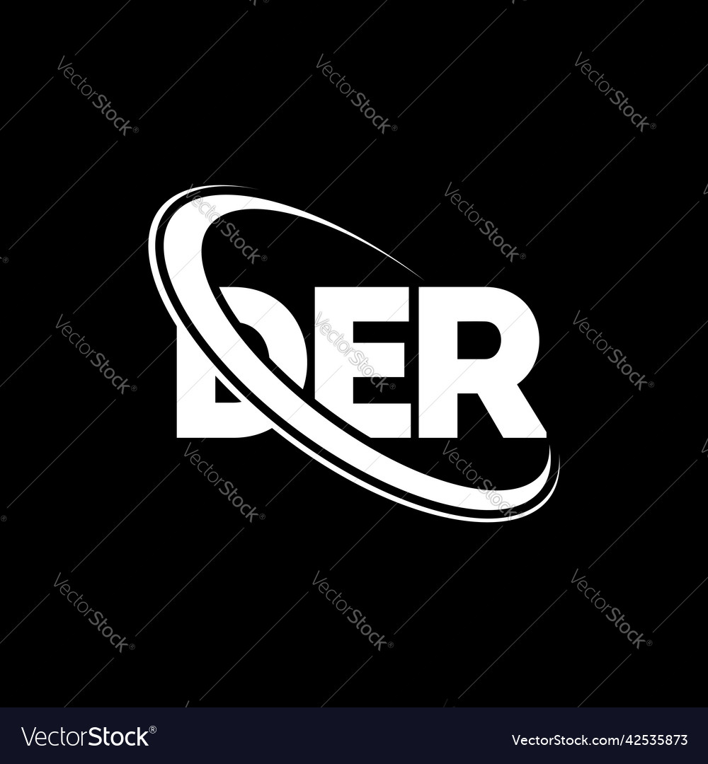 Der logo letter design Royalty Free Vector Image