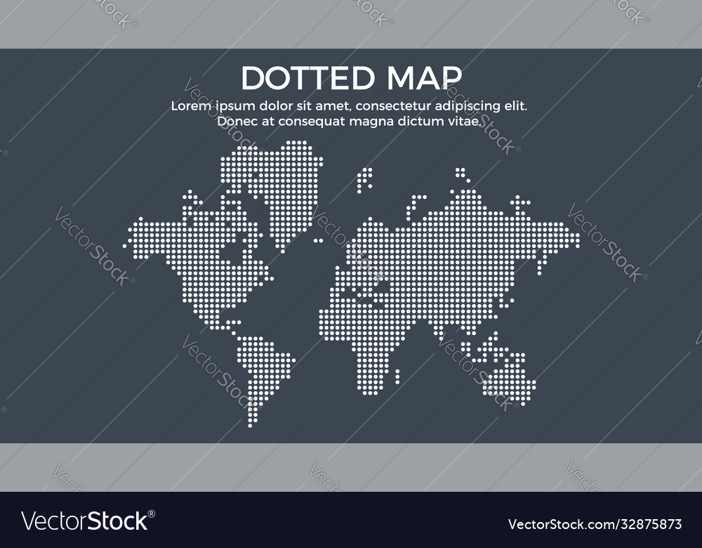 Dotted World Map Element