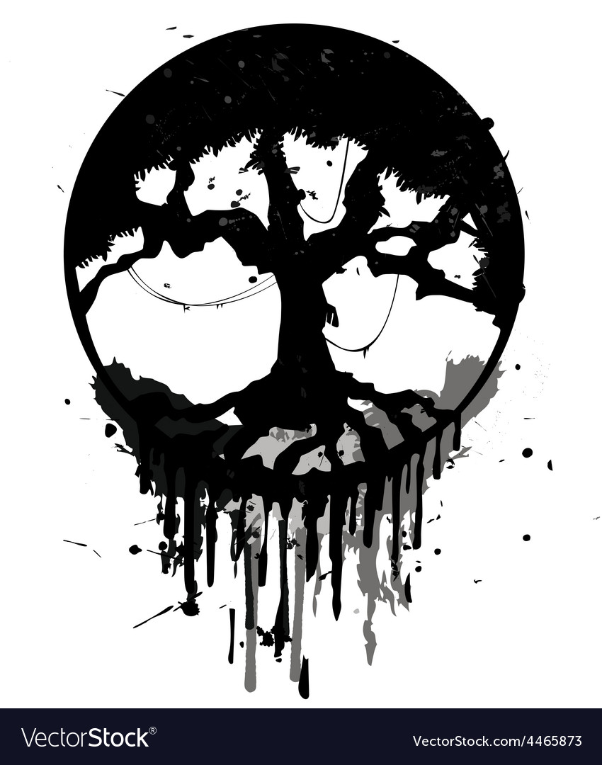 Grunge abstrakter Baum