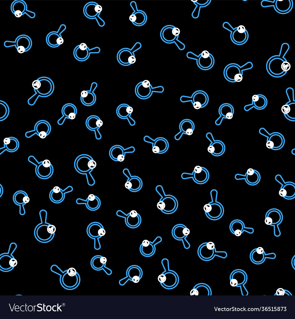 Line unknown search icon isolated seamless pattern