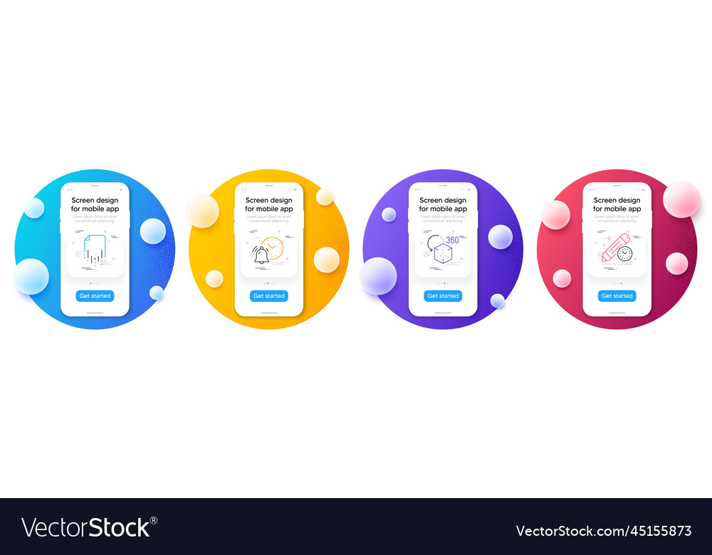 Minimal set of alarm clock recovery file vector image Minimal set of alarm clock recovery file
