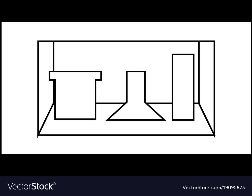 Shelf with decorative objects