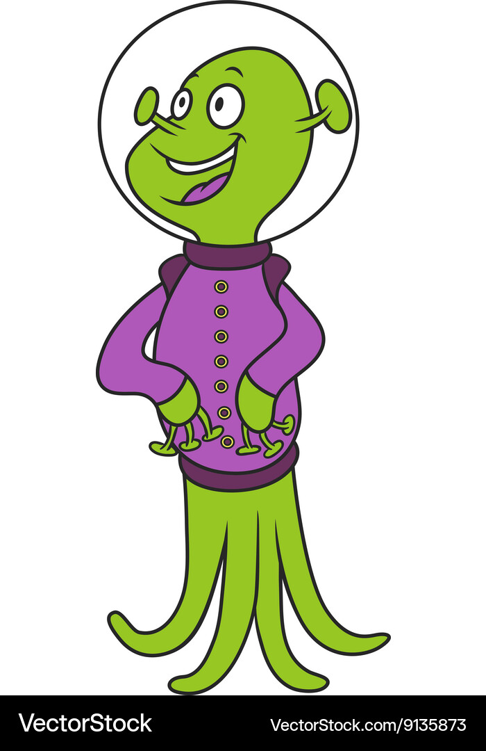 Space alien Royalty Free Vector Image - VectorStock