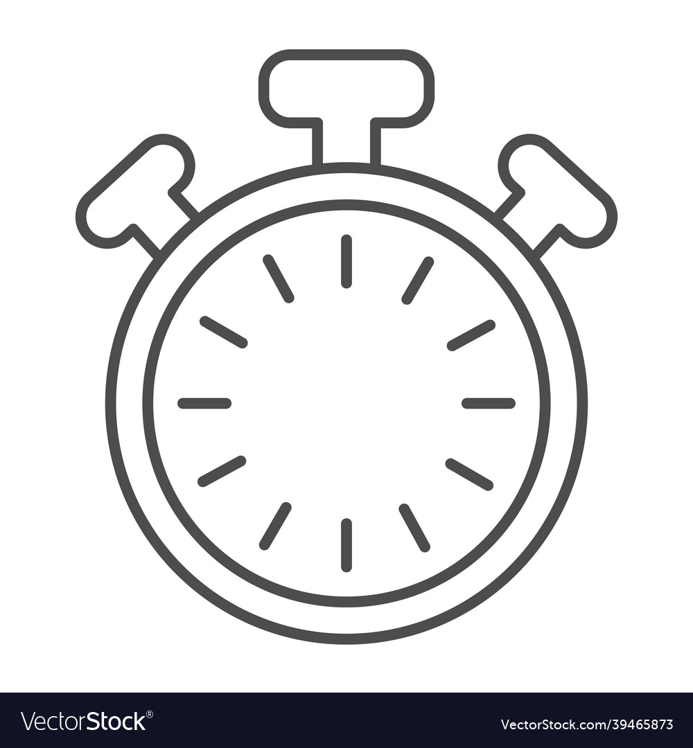 Stopwatch with buttons and dial without hands vector image Stopwatch with buttons and dial without hands