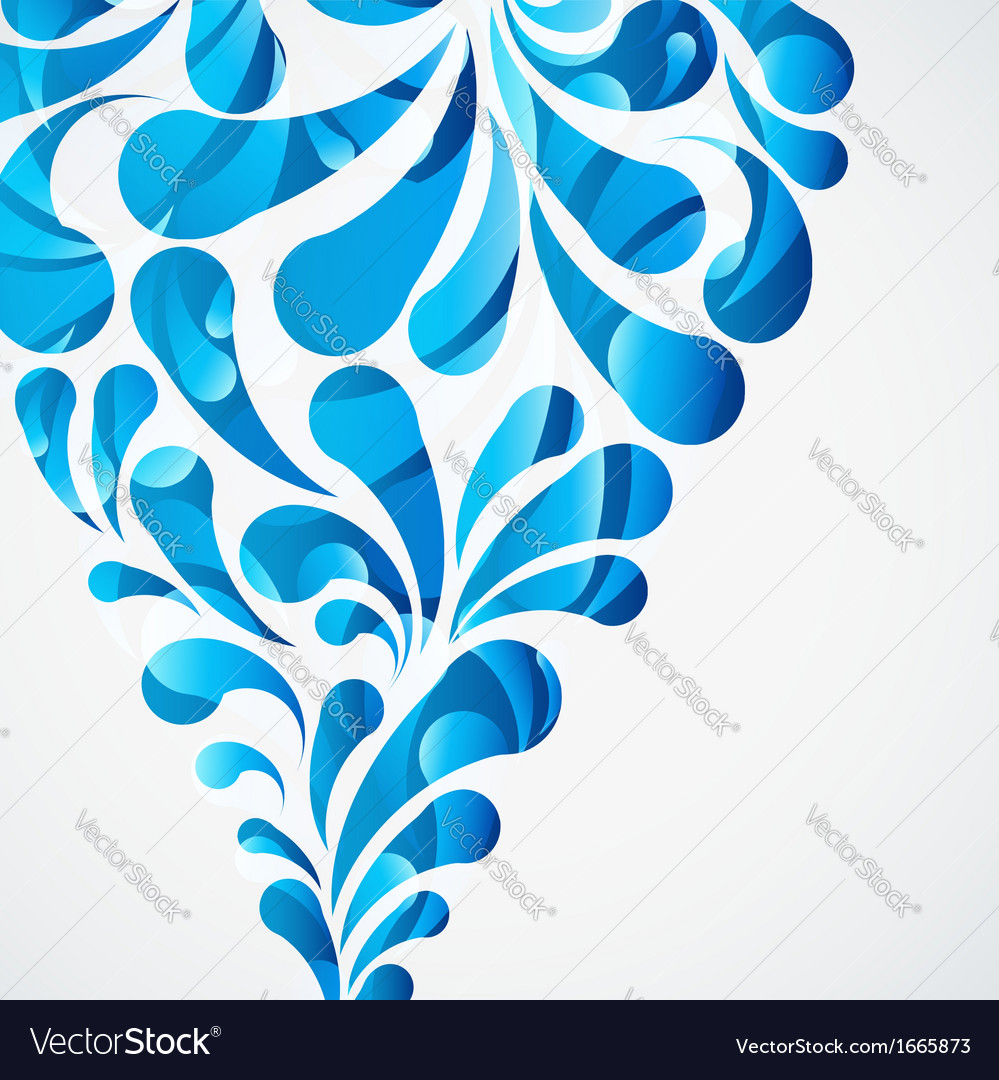 Water drops Royalty Free Vector Image - VectorStock