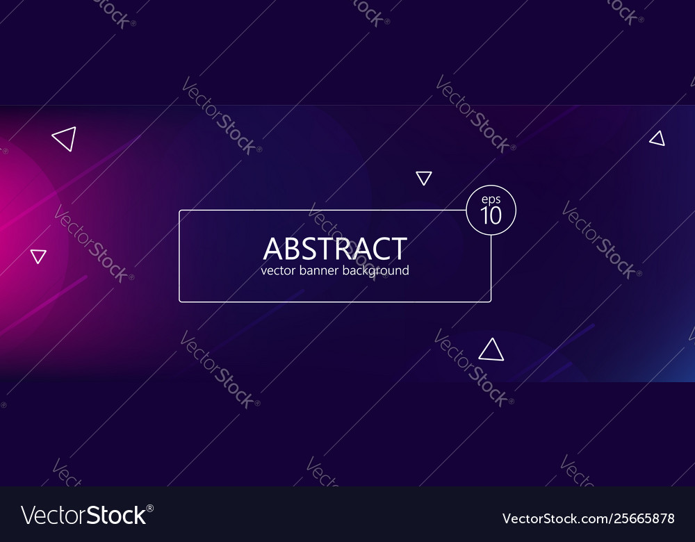 Abstract banner with gradient shapes