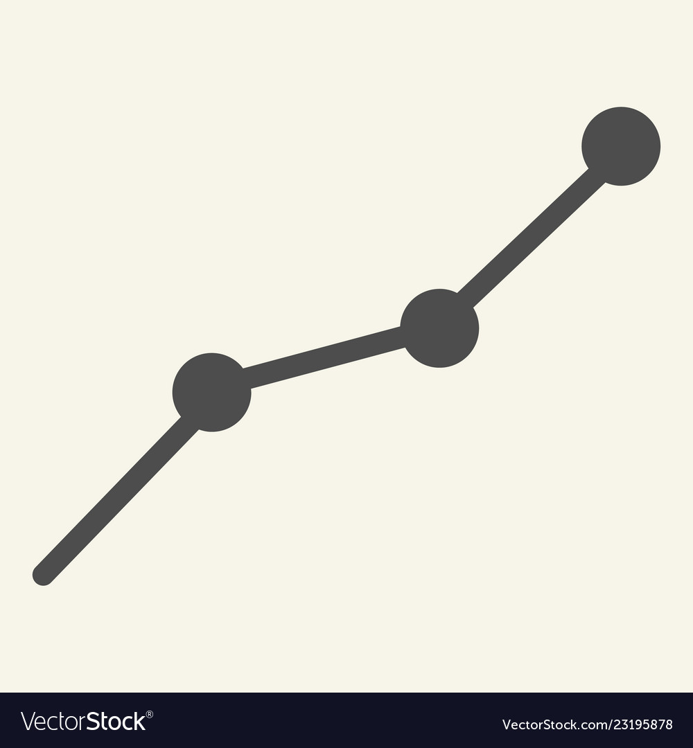 Chart solid icon graph vector image Chart solid icon graph