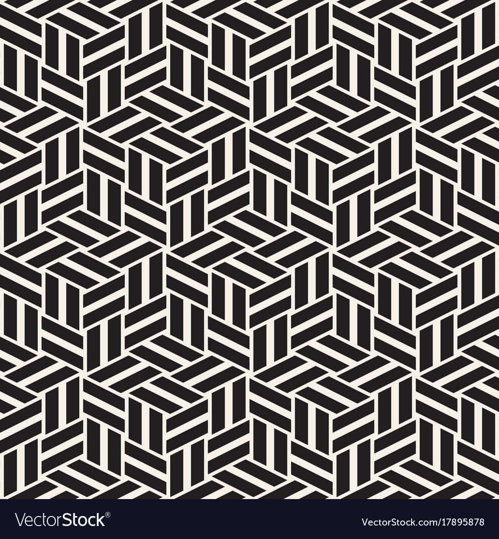 Cubic grid tiling endless stylish texture