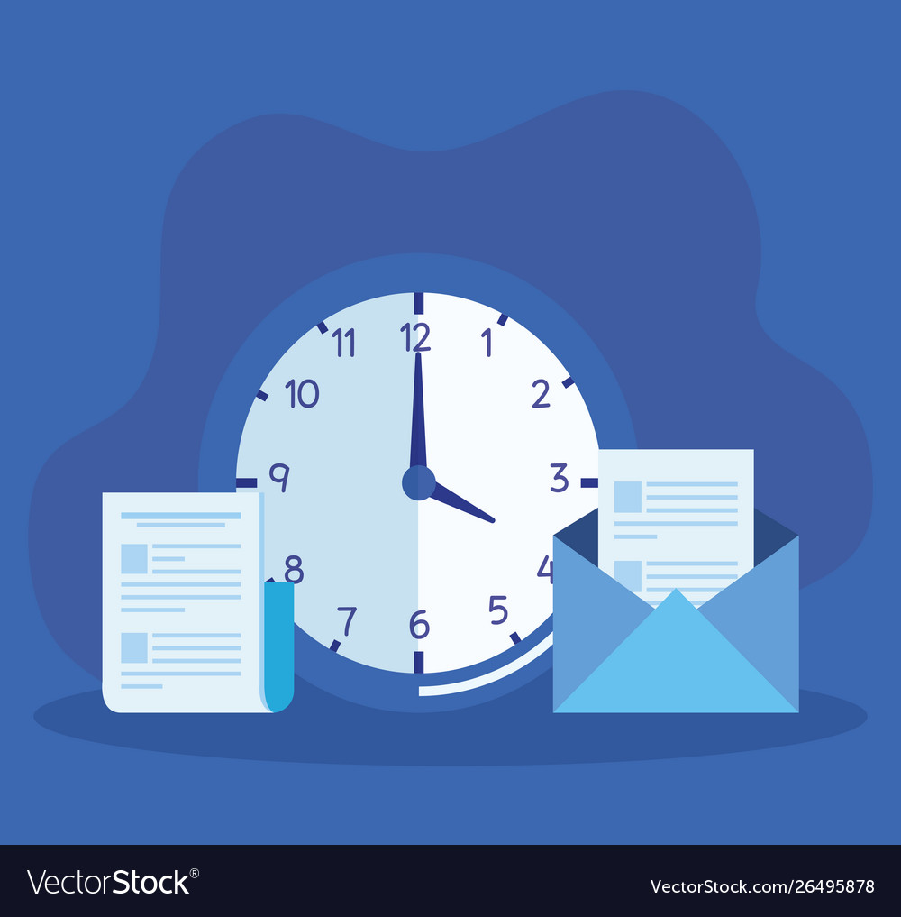 Document information with clock and letter report