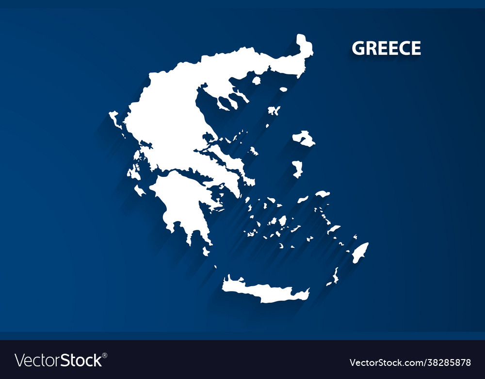 Dottedgreece map with blue background