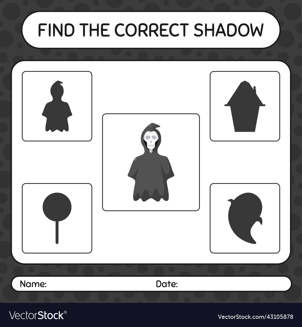 Find the correct shadows game with grim reaper