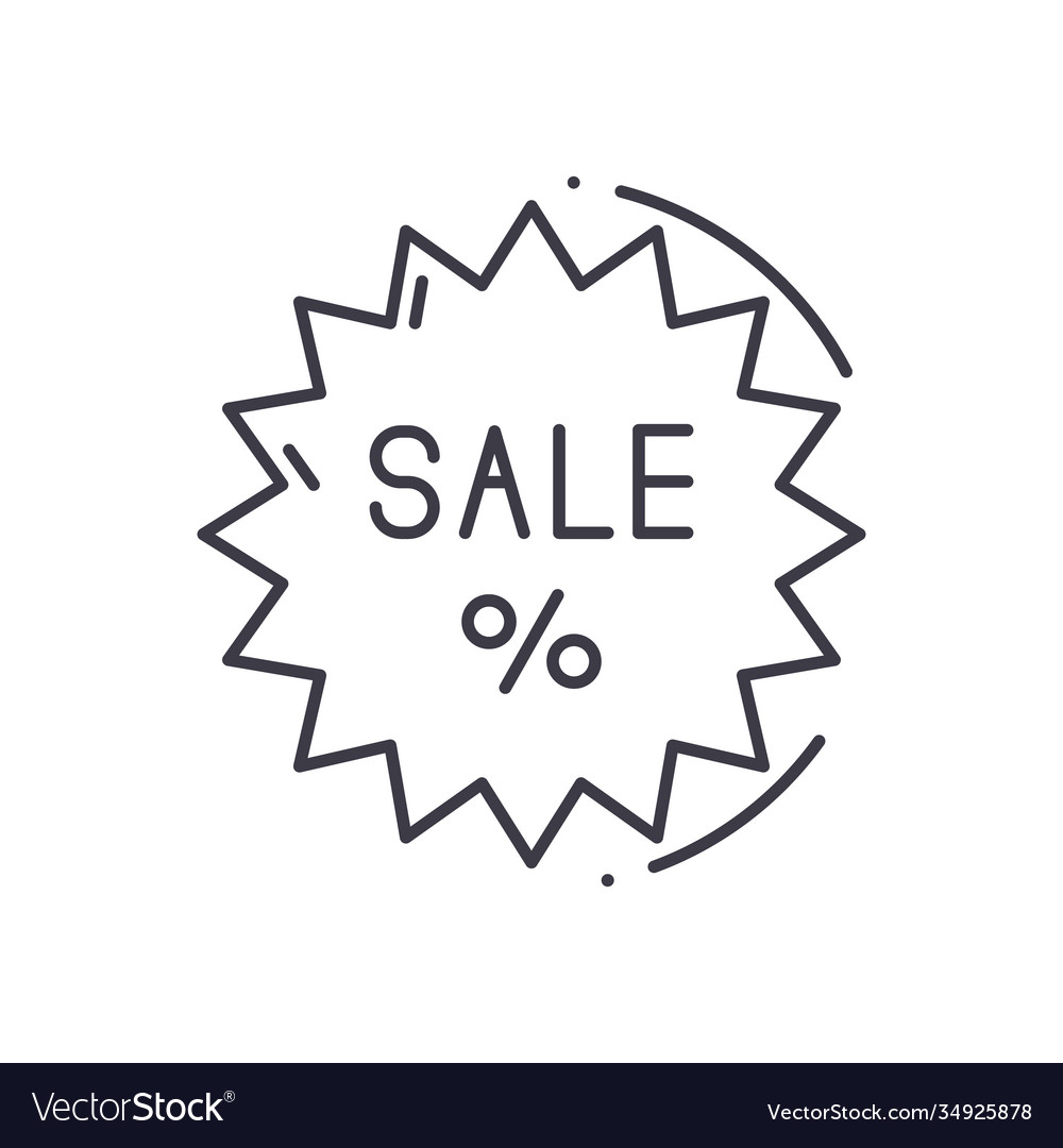 Label icon linear isolated thin