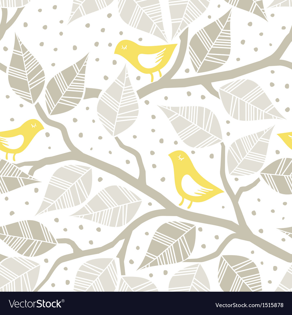 Watercolor Bird Branch Patterns