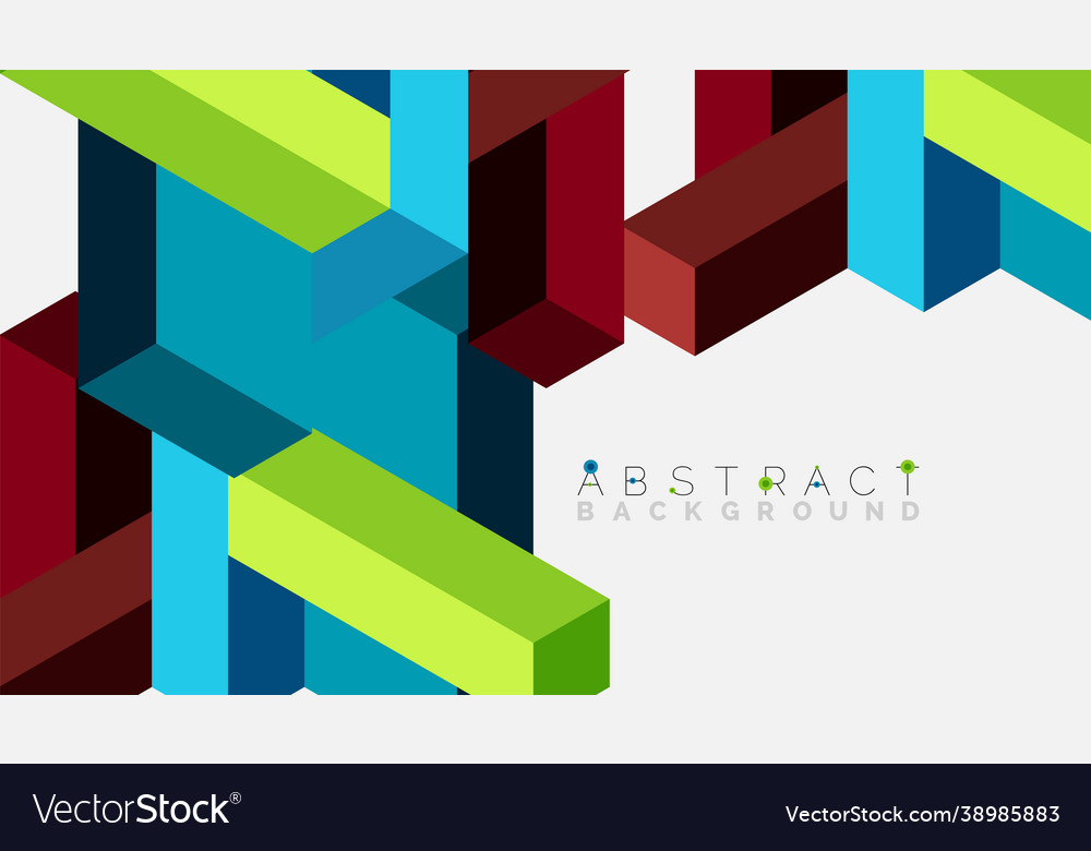 Abstract background 3d cubes cubic elements