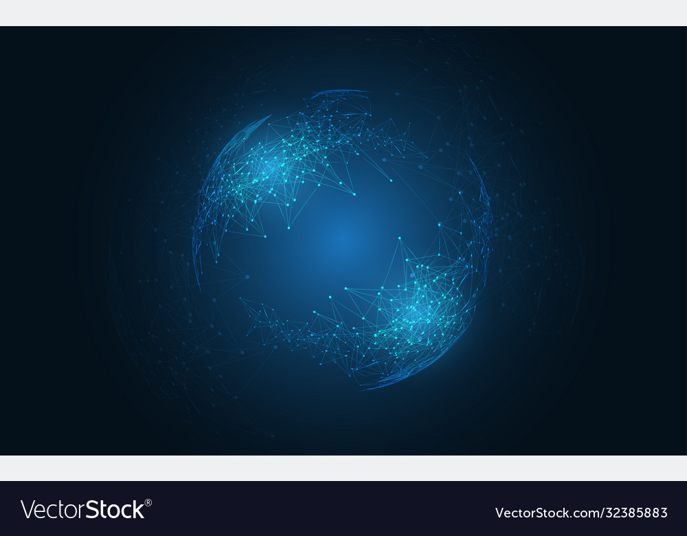 Abstract background connecting innovation dots
