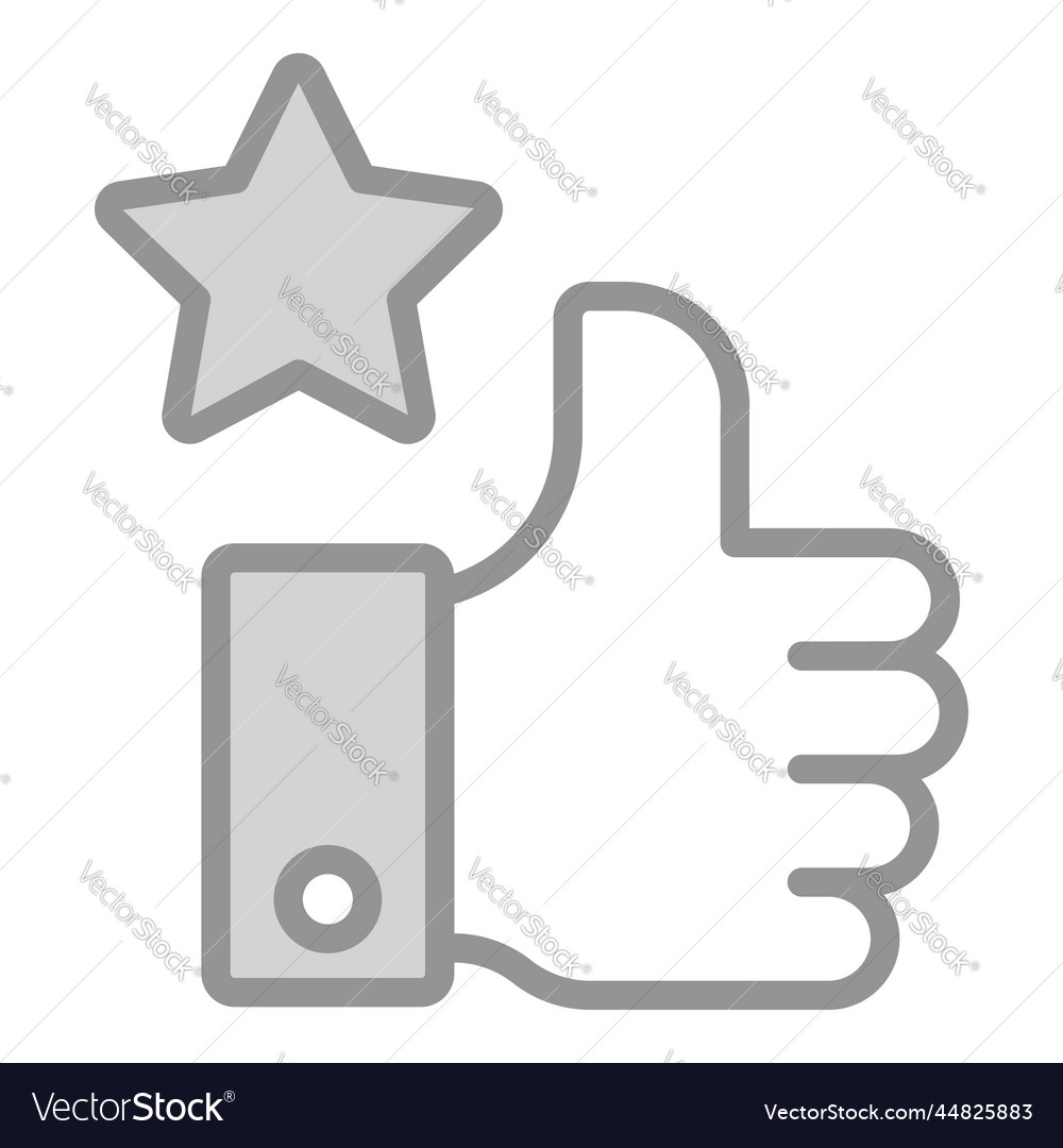 Appreciation icon user interface as a simple