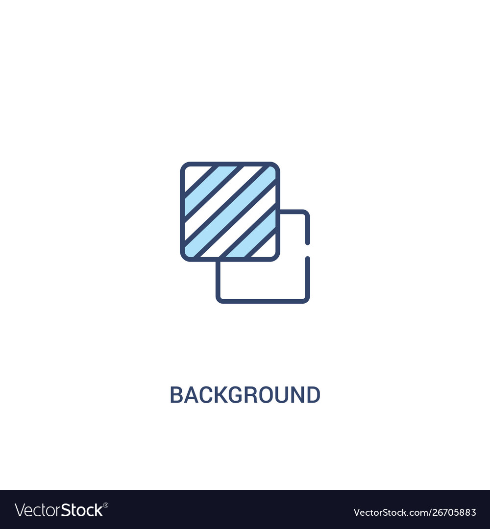 Background concept 2 colored icon simple line vector image Background concept 2 colored icon simple line