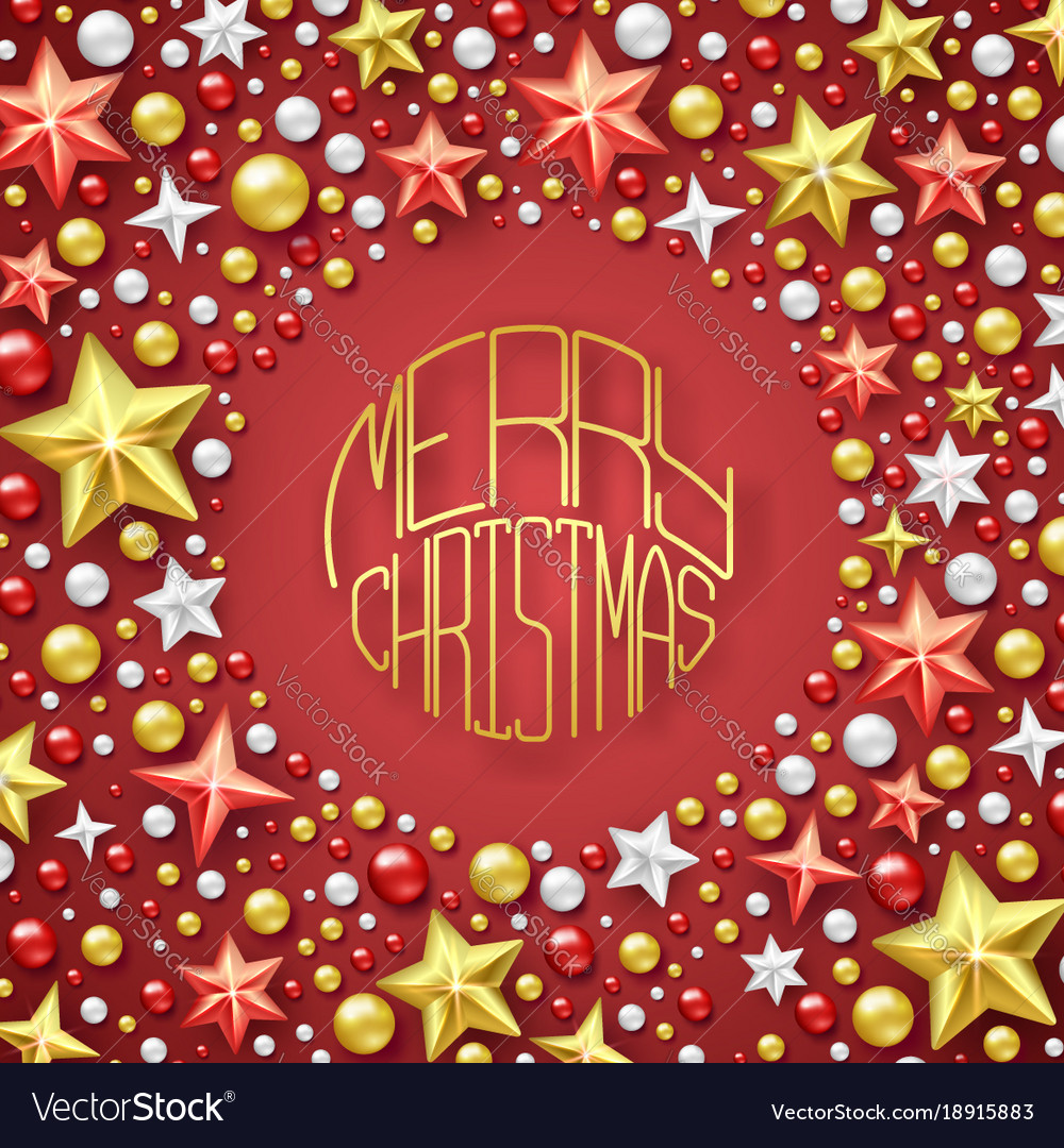 Christmas background with shining stars Royalty Free Vector