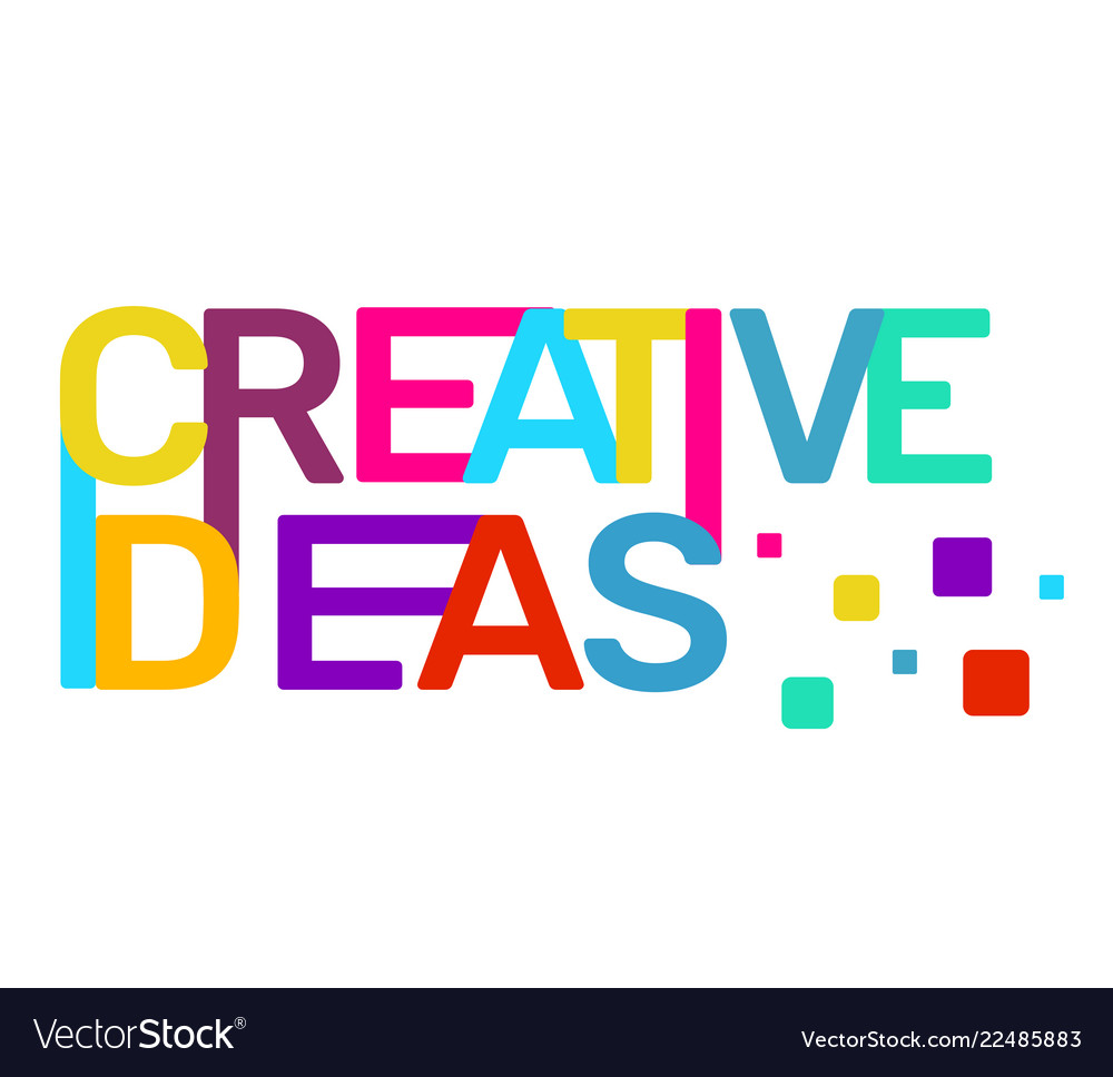 Colorful Rainbow Text Concept