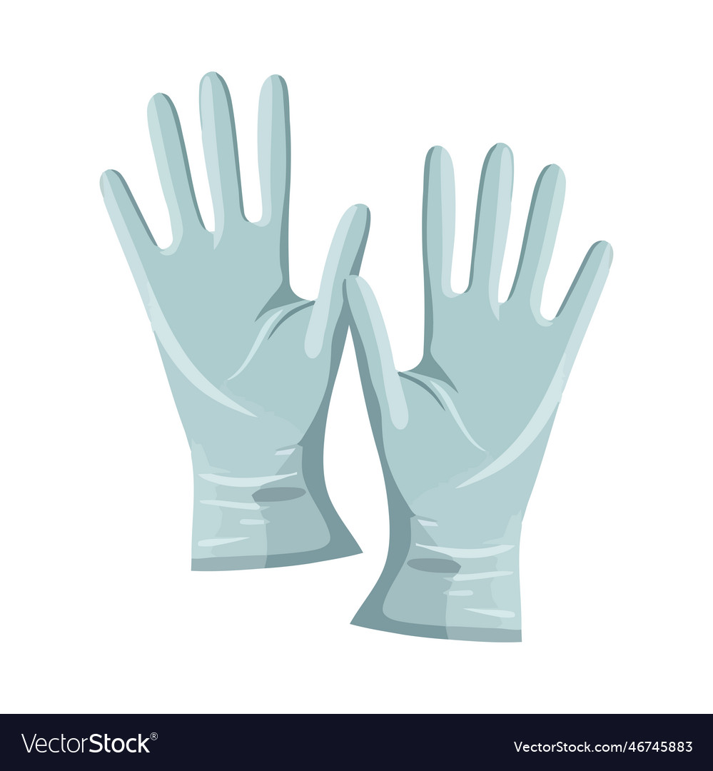 Latex Gloves Protection Royalty Free Vector Image Latex Gloves Protection Royalty Free Vector Image