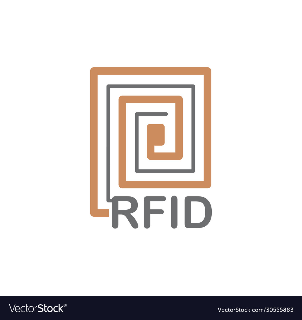 Rfid related icon on background for graphic Vector Image